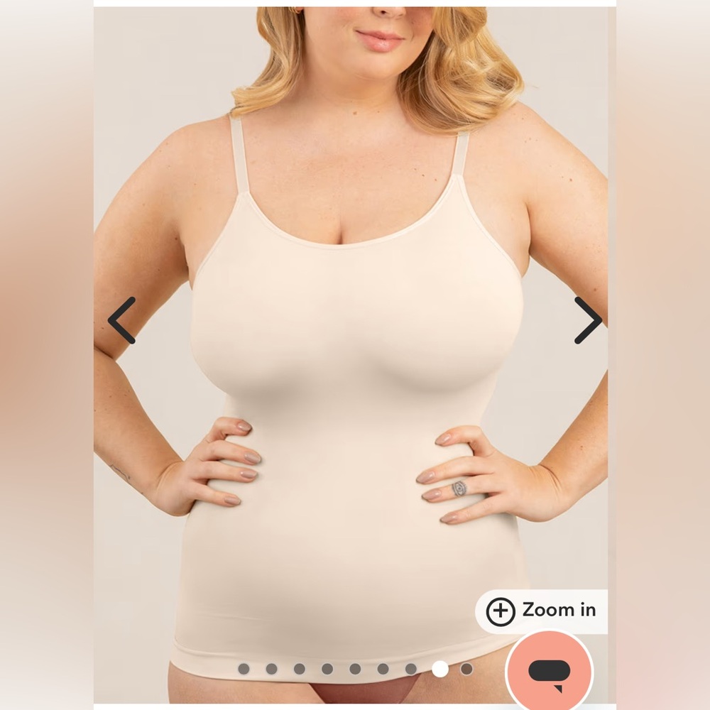 NWT Shapermint Essentials All Day Every Day Scoop Neck Cami Size M Chai